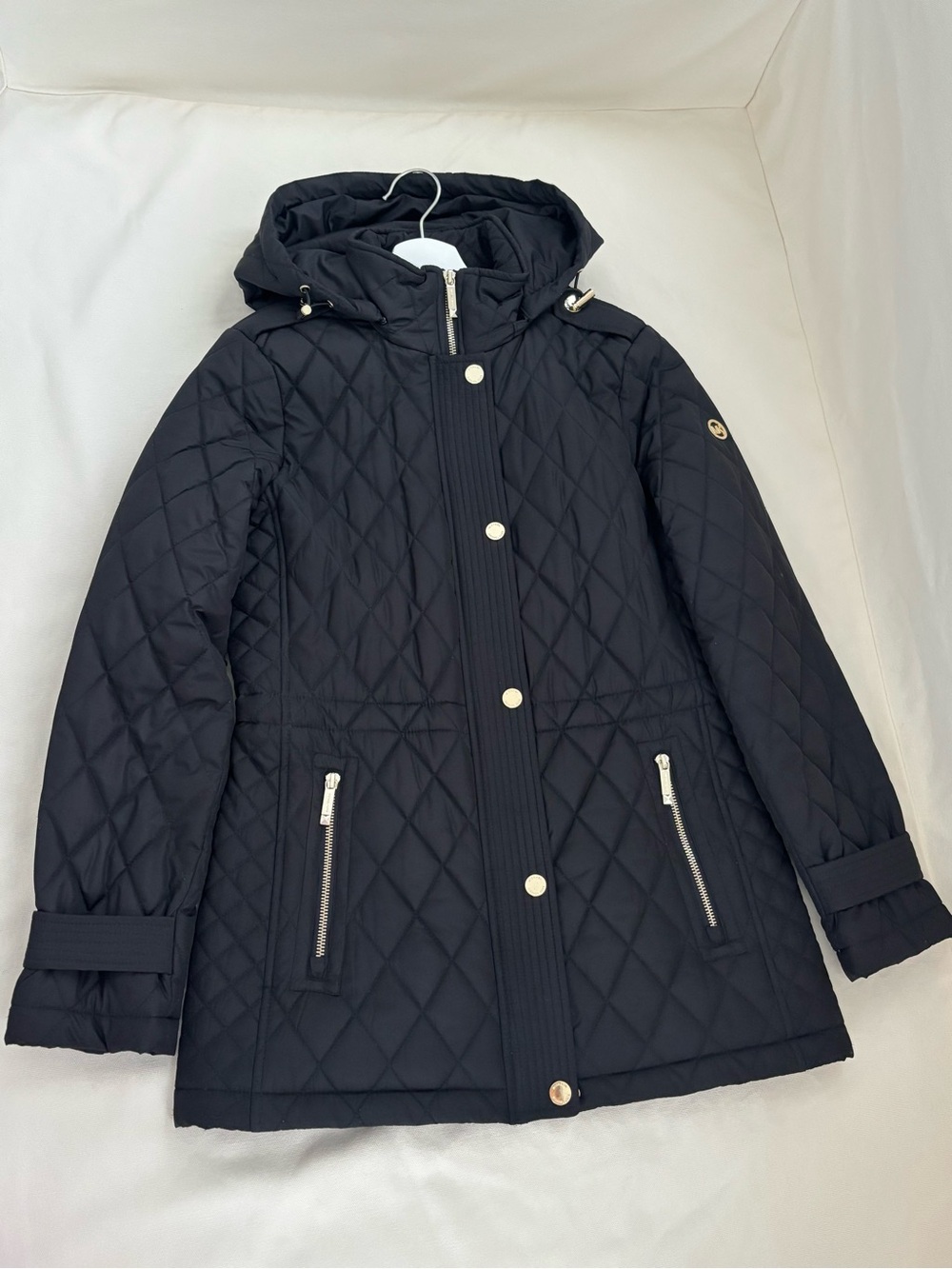 Michael Kors Quilted Light Jacket Hooded